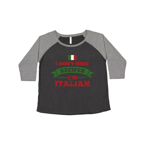 Inktastic No Recipes I'm Italian Women's Plus Size T-Shirt