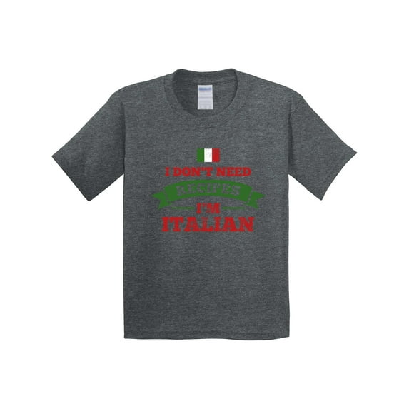 Inktastic No Recipes I'm Italian Youth T-Shirt