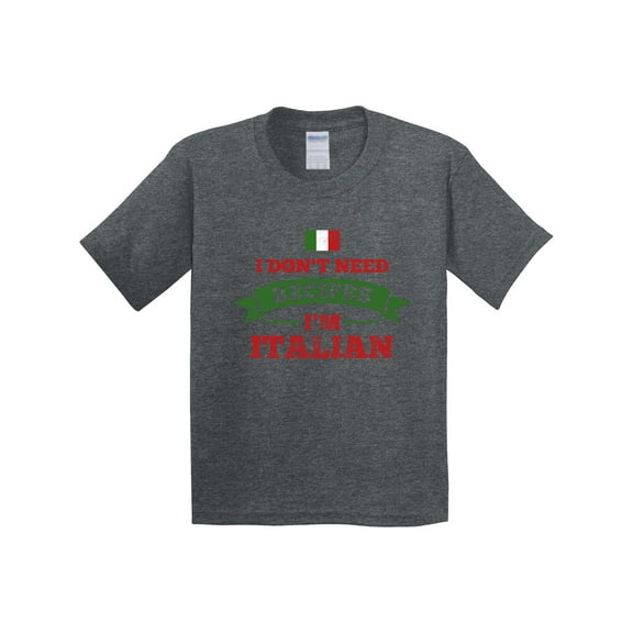 Inktastic No Recipes I'm Italian Youth T-Shirt