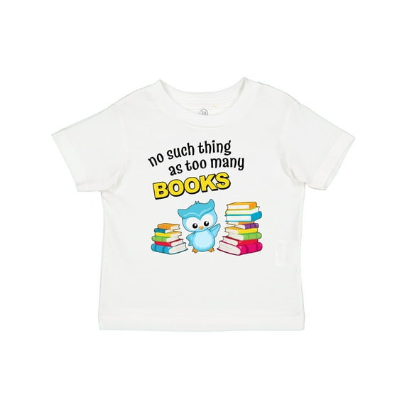 Inktastic No Such Thing as Too Many Books with Cute Owl Boys or Girls Baby T-Shirt