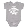 thumbnail image 1 of Inktastic No Therapy Dachshund Boys or Girls Baby Bodysuit, 1 of 5