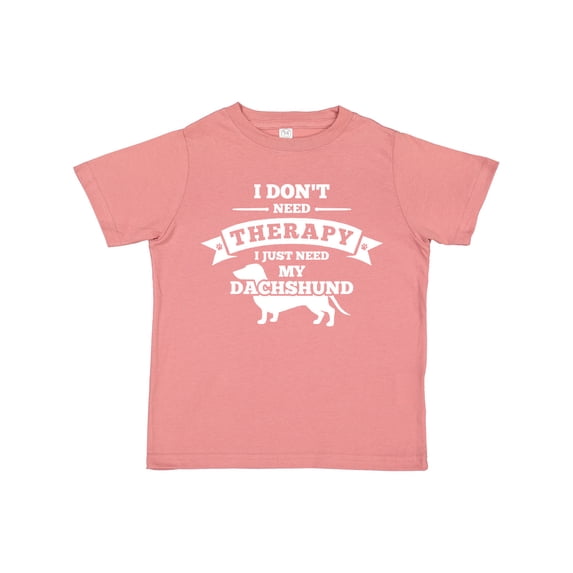 Inktastic No Therapy Dachshund Boys or Girls Toddler T-Shirt