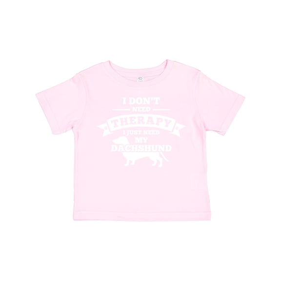 Inktastic No Therapy Dachshund Boys or Girls Toddler T-Shirt