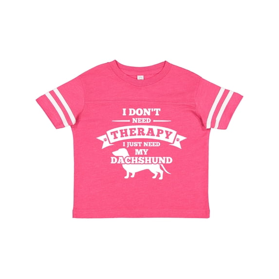 Inktastic No Therapy Dachshund Boys or Girls Toddler T-Shirt