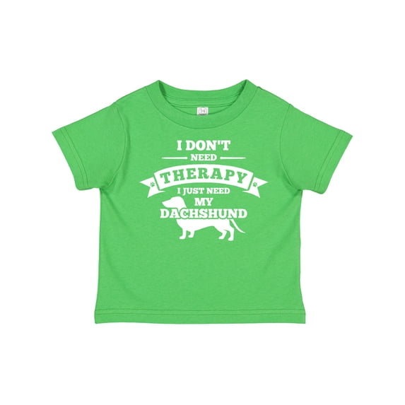 Inktastic No Therapy Dachshund Boys or Girls Toddler T-Shirt