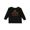 thumbnail image 1 of Inktastic No Therapy I'm Italian Boys or Girls Long Sleeve Toddler T-Shirt, 1 of 5