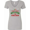 thumbnail image 1 of Inktastic No Therapy I'm Italian Women's V-Neck T-Shirt, 1 of 5