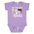 thumbnail image 1 of Inktastic No, This Ain't My 1st Rodeo Cowboy Hat and Lasso Boys or Girls Baby Bodysuit, 1 of 5