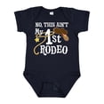thumbnail image 1 of Inktastic No, This Ain't My 1st Rodeo Cowboy Hat and Lasso Boys or Girls Baby Bodysuit, 1 of 5