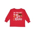 thumbnail image 1 of Inktastic No, This Ain't My 1st Rodeo Cowboy Hat and Lasso Boys or Girls Long Sleeve Toddler T-Shirt, 1 of 5