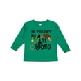 thumbnail image 1 of Inktastic No, This Ain't My 1st Rodeo Cowboy Hat and Lasso Boys or Girls Long Sleeve Toddler T-Shirt, 1 of 5
