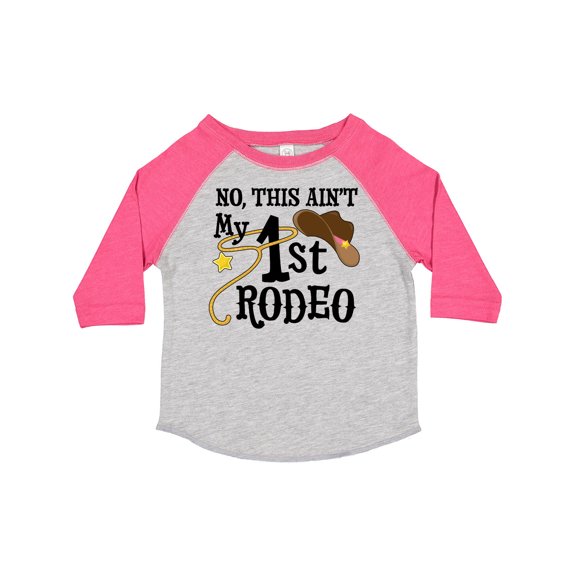 Inktastic No, This Ain't My 1st Rodeo Cowboy Hat and Lasso Boys or Girls Toddler T-Shirt