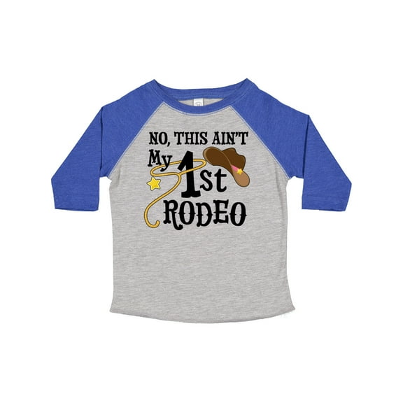 Inktastic No, This Ain't My 1st Rodeo Cowboy Hat and Lasso Boys or Girls Toddler T-Shirt