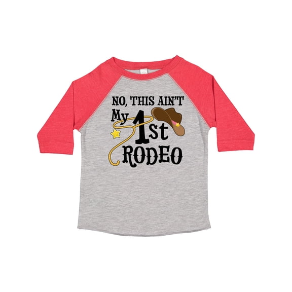 Inktastic No, This Ain't My 1st Rodeo Cowboy Hat and Lasso Boys or Girls Toddler T-Shirt