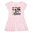 thumbnail image 1 of Inktastic No, This Ain't My 1st Rodeo Cowboy Hat and Lasso Girls Toddler Dress, 1 of 4