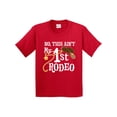 thumbnail image 1 of Inktastic No, This Ain't My 1st Rodeo Cowboy Hat and Lasso Youth T-Shirt, 1 of 5