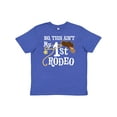 thumbnail image 1 of Inktastic No, This Ain't My 1st Rodeo Cowboy Hat and Lasso Youth T-Shirt, 1 of 5