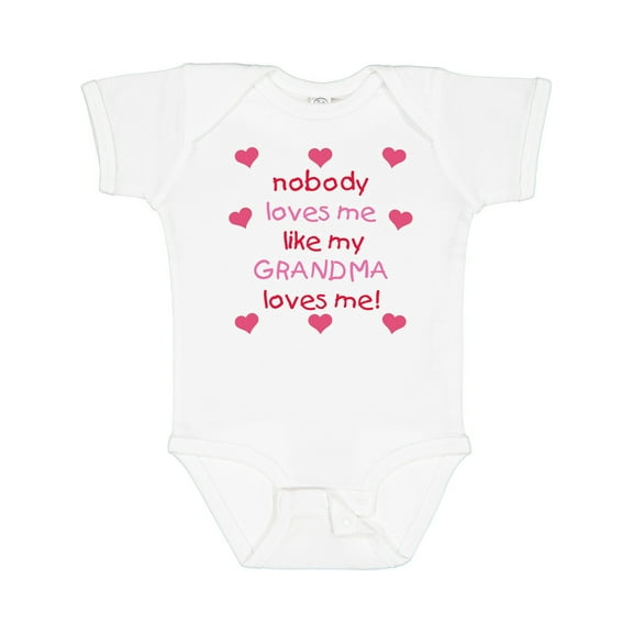 Inktastic Nobody Loves Me Like My Grandma Loves Me Girls Baby Bodysuit