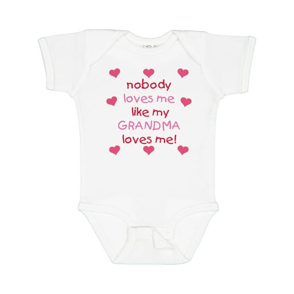 Inktastic Nobody Loves Me Like My Grandma Loves Me Girls Baby Bodysuit