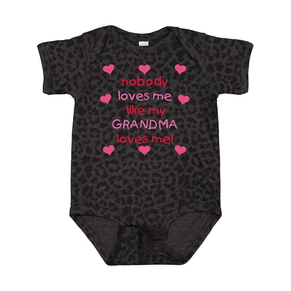 Inktastic Nobody Loves Me Like My Grandma Loves Me Girls Baby Bodysuit