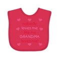 thumbnail image 1 of Inktastic Nobody Loves Me Like My Grandma Loves Me Girls Baby Bib, 1 of 4