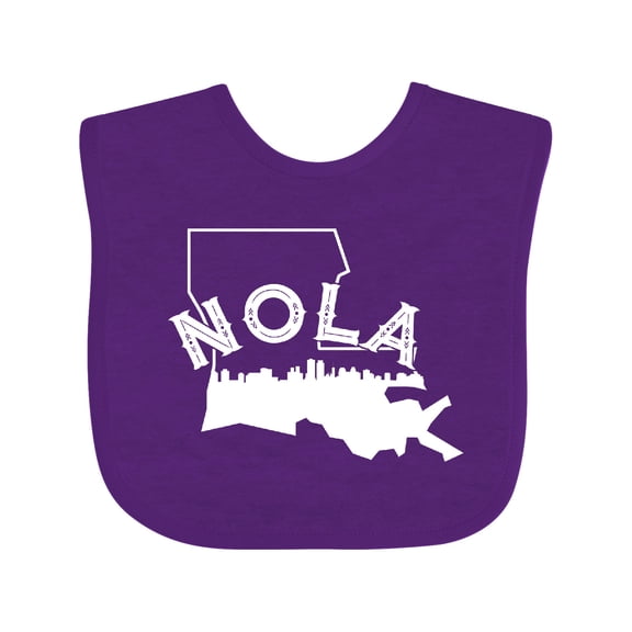 Inktastic Nola Boys or Girls Baby Bib