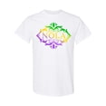 thumbnail image 1 of Inktastic Nola with Mardi Gras Colors T-Shirt, 1 of 5
