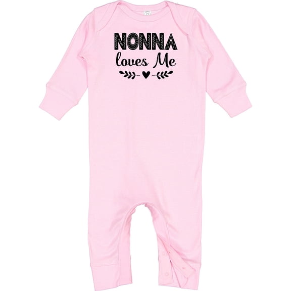 Inktastic Nonna Baby Clothes Grandchild Baby Romper Coveralls