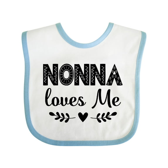 Inktastic Nonna Baby Clothes Grandchild Girls Baby Bib