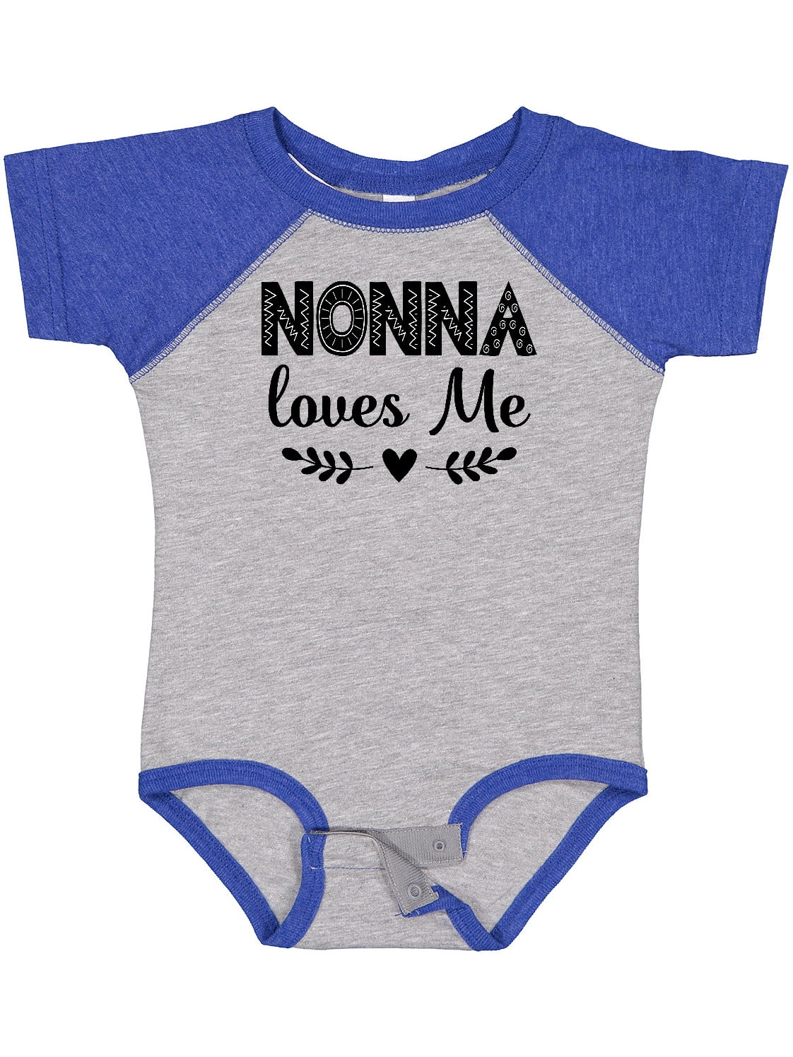 Inktastic Nonna Baby Clothes Grandchild Girls Baby Bodysuit