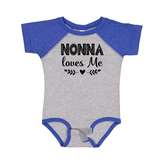 Inktastic Nonna Baby Clothes Grandchild Girls Baby Bodysuit