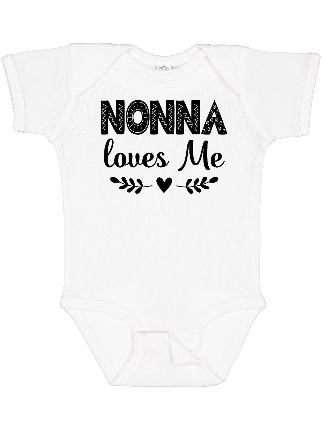 Inktastic Nonna Baby Clothes Grandchild Girls Baby Bodysuit