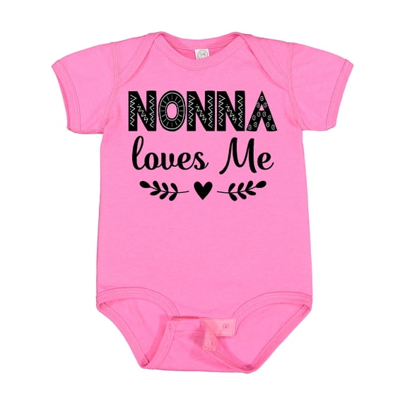 Inktastic Nonna Baby Clothes Grandchild Girls Baby Bodysuit