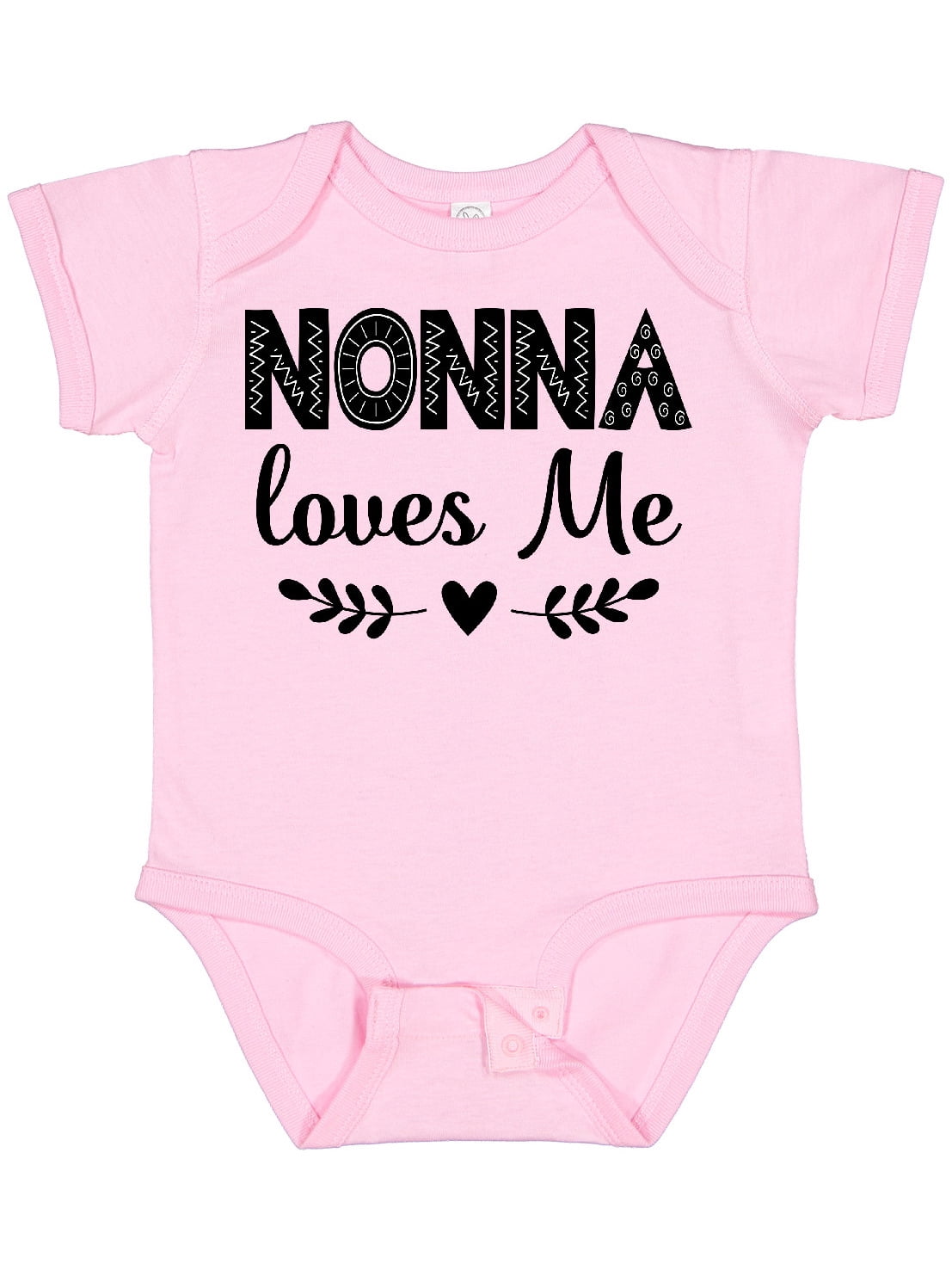 Inktastic Nonna Baby Clothes Grandchild Girls Baby Bodysuit