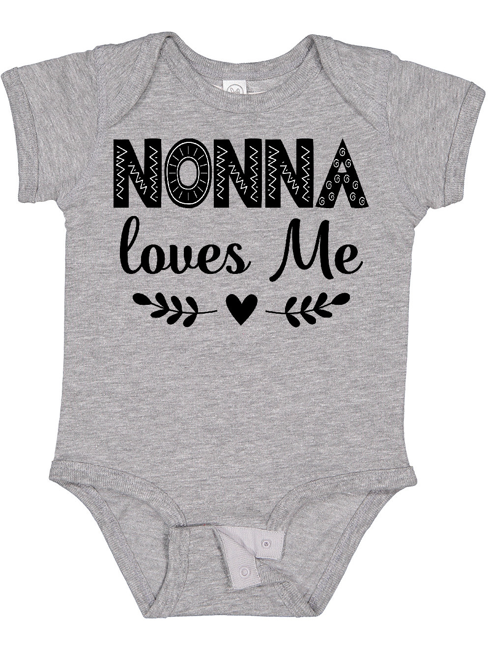 Inktastic Nonna Baby Clothes Grandchild Girls Baby Bodysuit