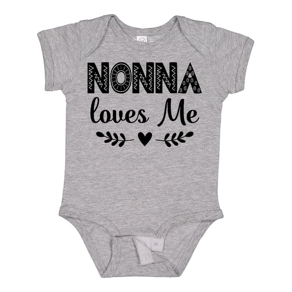 Inktastic Nonna Baby Clothes Grandchild Girls Baby Bodysuit