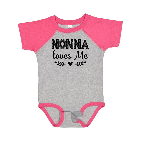 Inktastic Nonna Baby Clothes Grandchild Girls Baby Bodysuit