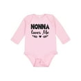 thumbnail image 1 of Inktastic Nonna Baby Clothes Grandchild Girls Long Sleeve Baby Bodysuit, 1 of 5
