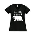 thumbnail image 1 of Inktastic Nonna Bear in White Women's Plus Size V-Neck T-Shirt, 1 of 5
