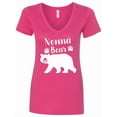 thumbnail image 1 of Inktastic Nonna Bear in White Women's V-Neck T-Shirt, 1 of 5