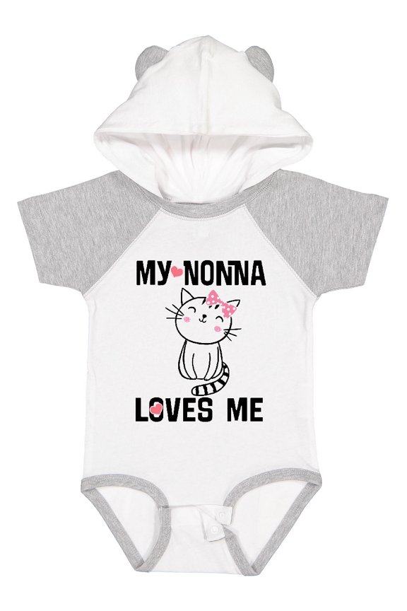 Nonna Loves Me Girls Girls Baby Bodysuit