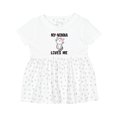 thumbnail image 1 of Inktastic Nonna Loves Me Girls Girls Baby Dress, 1 of 5