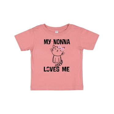 Inktastic Nonna Loves Me Girls Girls Baby T-Shirt