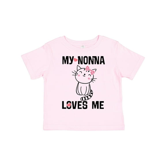 Inktastic Nonna Loves Me Girls Girls Toddler T-Shirt