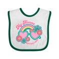 thumbnail image 1 of Inktastic Nonna Loves Me Girls Granddaughter Rainbow Girls Baby Bib, 1 of 4