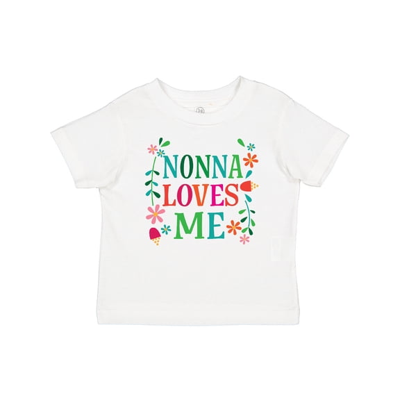 Inktastic Nonna Loves Me Granddaughter Girls Baby T-Shirt