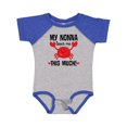 thumbnail image 1 of Inktastic Nonna Loves Me Grandson Boys or Girls Baby Bodysuit, 1 of 5