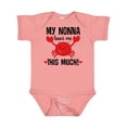 thumbnail image 1 of Inktastic Nonna Loves Me Grandson Boys or Girls Baby Bodysuit, 1 of 5
