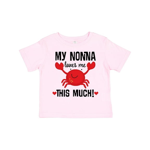 Inktastic Nonna Loves Me Grandson Boys or Girls Toddler T-Shirt
