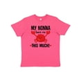 thumbnail image 1 of Inktastic Nonna Loves Me Grandson Youth T-Shirt, 1 of 5